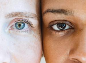 Diverse women looking at camera