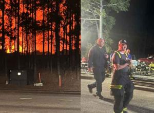 Inferno in Carolina Forest: Massive Wildfire Forces Evacuations Amidst Unyielding Flames