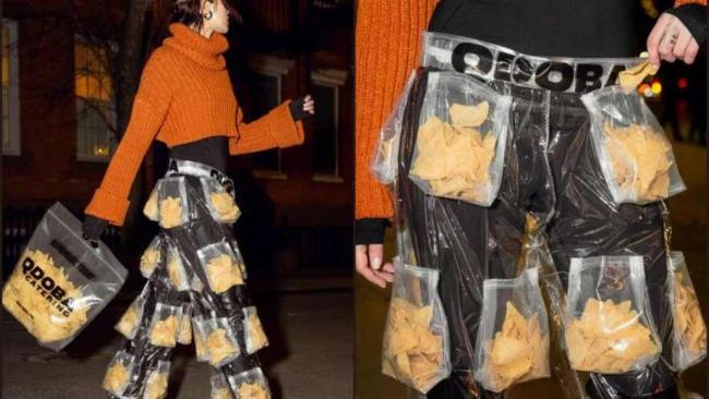 "Chip Pants" Steal the Spotlight at New York Fashion Week: A Bold Fusion of Food and Fashion