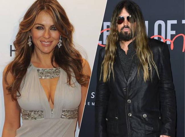 Elizabeth Hurley and Billy Ray Cyrus Go Public in Rome